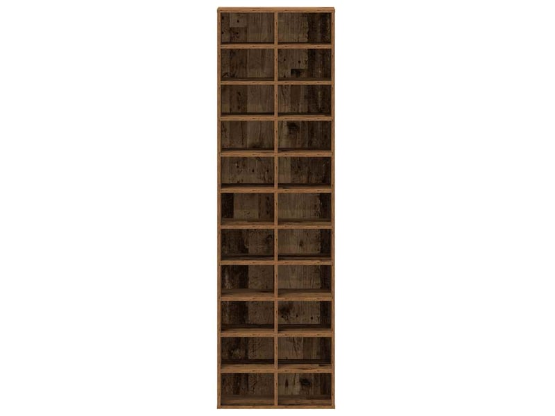  Meuble à chaussure, armoire à chaussures vieux bois 54x34x183 cm bois ingénierie  - Conforama E