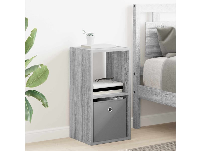  Table de chevet 2 pièces gris sonoma 30,5 x 27 x 59,5 cm  - Conforama D