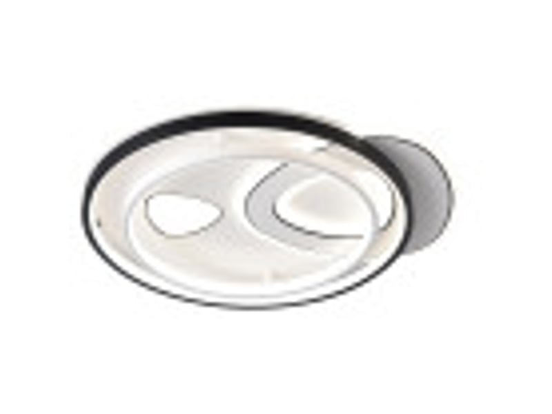  Fabrilamp evora, plafonnier, moderne, led, 160 w, 13600 lm, 3000-4000-6000 k, blancnoir, 7 x 45 x 52 cm 224385326 - Conforama B