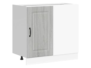 Meuble de rangement, armoire de cuisine kalmar sonoma gris bois d'ingénierie shl7580