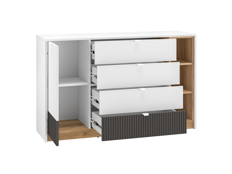  Selsey torino - buffet - 138 cm - blanc Torino - Conforama D