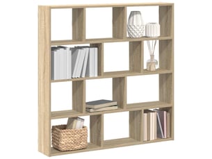 Étagère cube murale 12 compartiments chêne sonoma cf41340
