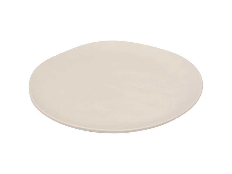  assiettes organic 26cm crème set de 6  - Conforama D