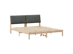 Lit 2 places 200x200 cm coloris marron