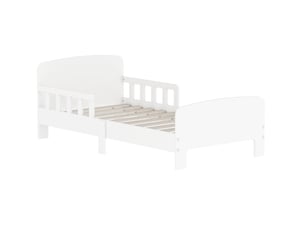 Lit simple 70x140 cm coloris blanc