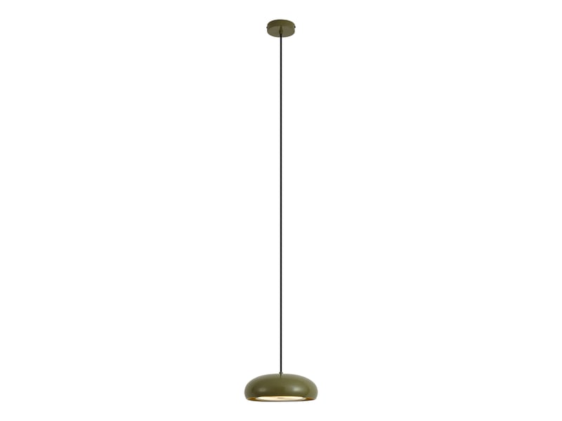  Suspension rétro verte avec abat-jour en métal 2 lumières - macaron  - Conforama B