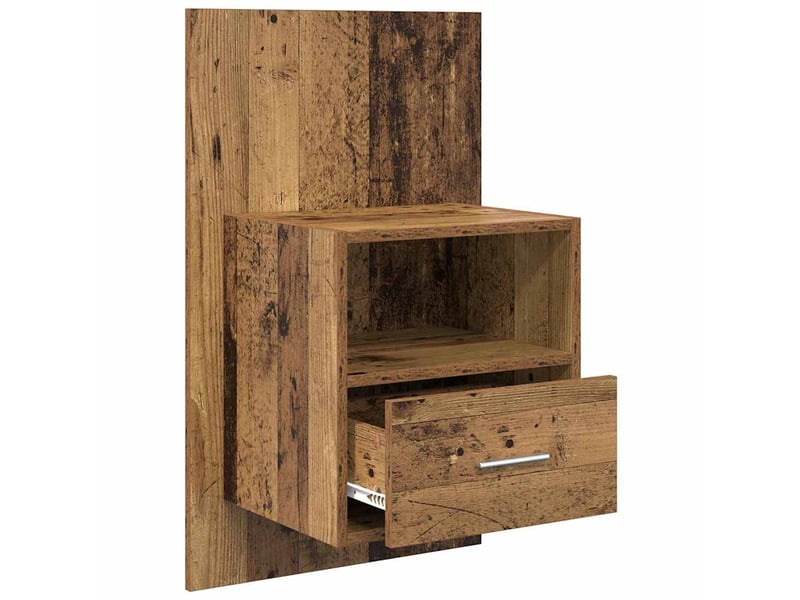  Table de chevet - cabinet de chevet - table de nuit 2 pc bois ancien 50 x 32.5 x 80cm  - Conforama D