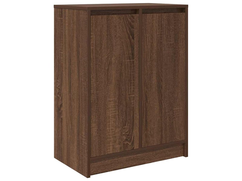  Meuble à chaussure | armoire à chaussures chêne marron 57x34x76 cm bois d'ingénierie  - Conforama A