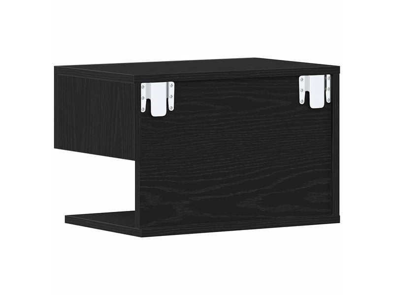  Table de chevet - cabinet de chevet - table de nuit chêne noir 46 x 30 x 30 cm bois d'ingénierie  - Conforama E