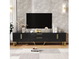 Meuble tv coloris noir 170 cm HOMVRA  