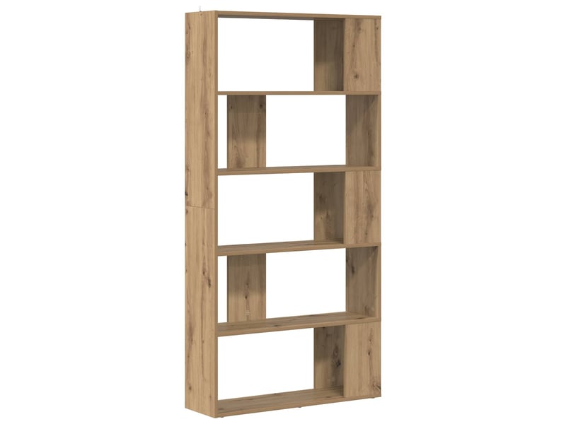  Bibliothèque, armoire à livres 80 x 24 x 159 cm bois d'ingénierie chêne artisanal  - Conforama A