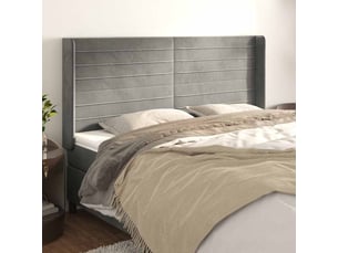 Tete de lit A poser largeur 203 cm <strong></strong> <strong></strong> argenté