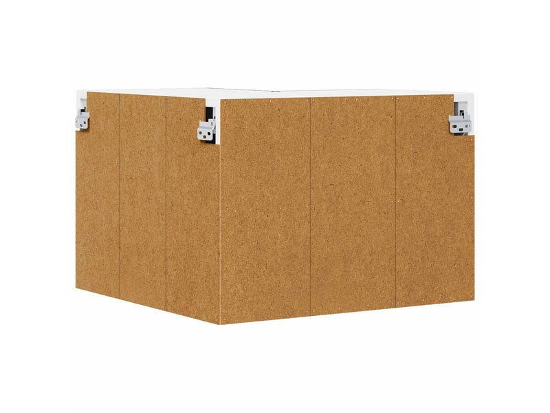  Meuble mural de cuisine, armoire d'angle cuisine lucca chêne brun 57x57x40cm  - Conforama C