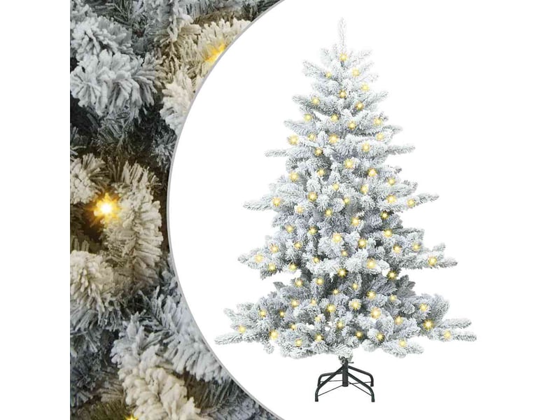  Sapin de noël, arbre de noël artificiel à branches articulées blanc 150 cm shl8796  - Conforama A