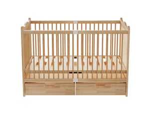 Lit simple 70x140 cm   evarich coloris naturel