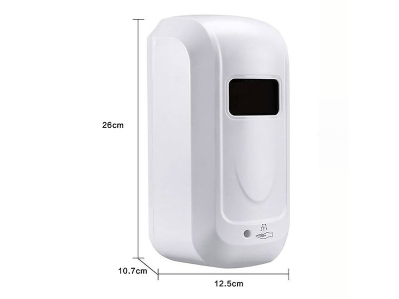  Distributeur automatique de savon mural à capteur infrarouge 1l | dosage précis 0,8-1,2ml  - Conforama E