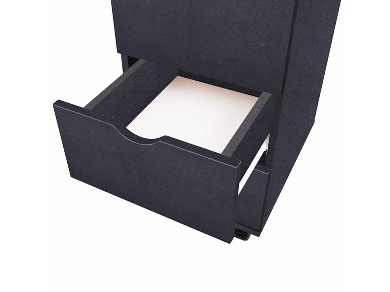  Meuble à tiroirs, meuble de rangement salon 33x45x60 cm noir  - Conforama E