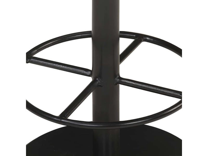  Tabouret de bar, chaise de bar noir cuir véritable  - Conforama D