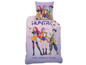 Parure de lit imprimée 100% coton, kpop demon hunters heart 140x200+63x63cm