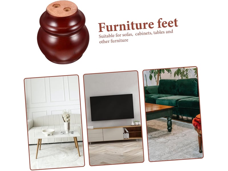  Table leg wooden dresser leg accessoire pour meubles design élégant et convient aux et tables  - Conforama E