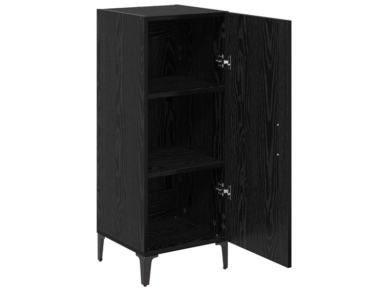  Buffet - bahut - meuble de rangement chêne noir 34,5 x 34 x 90 cm bois d'ingénierie  - Conforama E