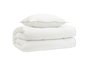 Ensemble de couette et d'oreiller 2 pcs - duvet 155x200 cm 4 saisons