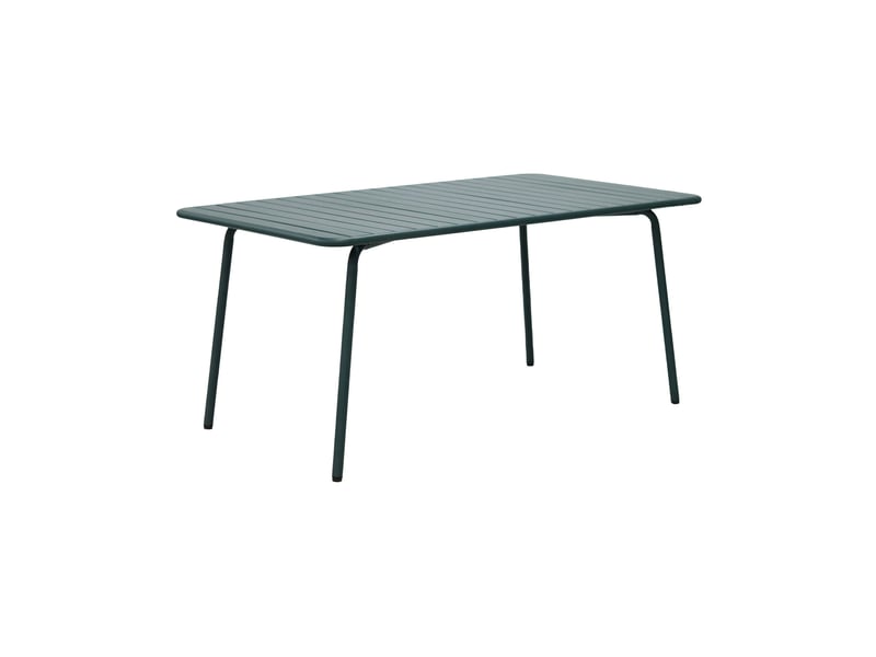  Ensemble table de jardin + 6 chaises en métal vert sapin - baca  - Conforama C