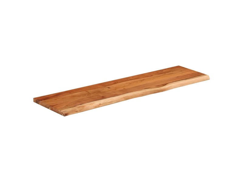 Dessus de table - plateau de table - dessus de bureau 140x40x3,8 cm rectangulaire bois massif acacia - Conforama C