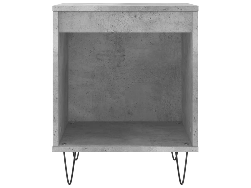  Lot de 2 tables de chevet - cabinet de chevet - table de nuit gris béton 40x35x50 cm bois d’ingénierie  - Conforama D
