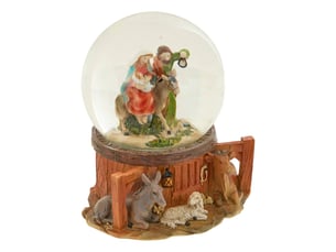 Boule à neige crèche de noël d. 100 mm