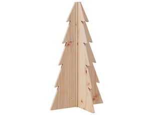 Sapin de noël - arbre de noël en bois pour décoration 69,5cm bois massif de pin