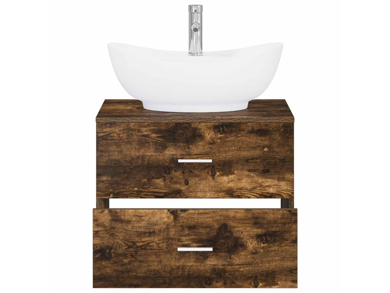 Ensemble de mobilier de salle de bain chêne fumé cf64641  - Conforama C