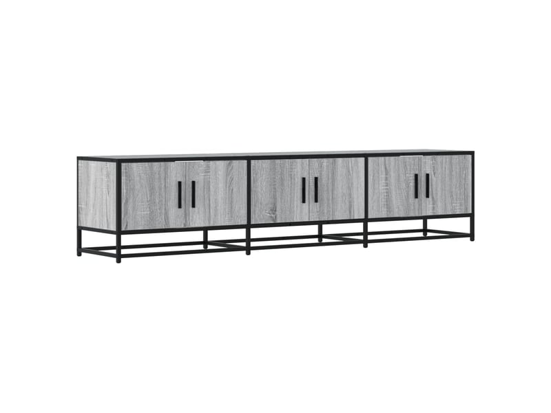  Meuble tv - banc tv - meuble de rangement sonoma gris 180x35x41 cm bois d'ingénierie  - Conforama A