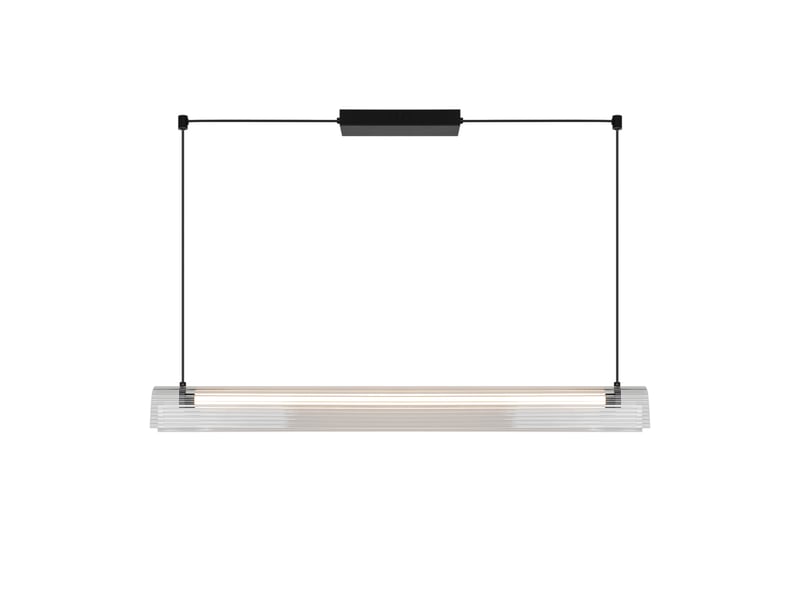  Suspension moderne, aliani en abat-jour en acrylique strié noir, ip20, nordlux 2612403003 - Conforama D