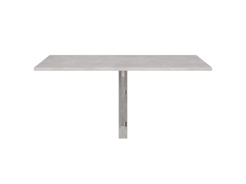  Table murale pliable gris béton 100x60x56 cm bois d'ingénierie  - Conforama D