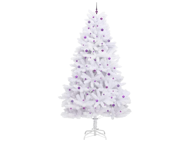 Sapin de noël, arbre de noël artificiel à branches articulées blanc 300 cm cf61080 - Conforama D