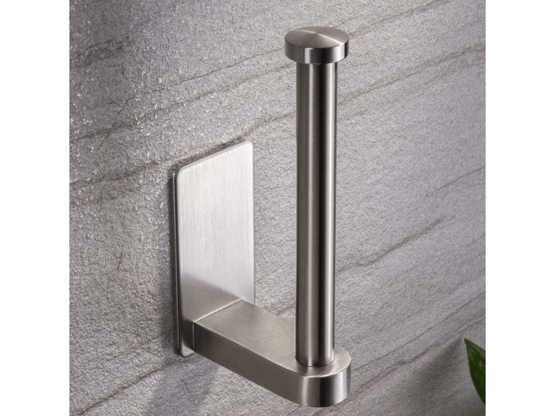  Porte-papier toilette autocollant sans perçage, porte-papier peint, porte-papier toilette en acier inoxydable, porte-papier toilette  - Conforama D