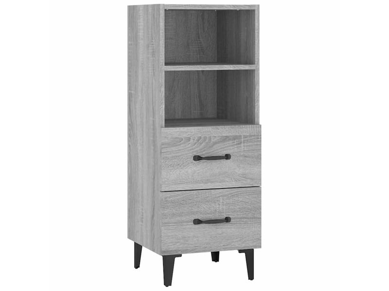  Buffet - bahut - meuble de rangement sonoma gris 34,5x34x90 cm bois d'ingénierie  - Conforama A