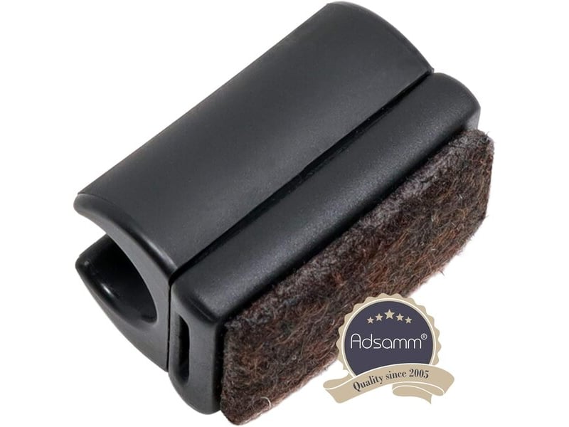  Set de 32 dessous de verre en feutre noirs de 10-11 mm, plots à pression interchangeables pour chaises en acier  - Conforama E