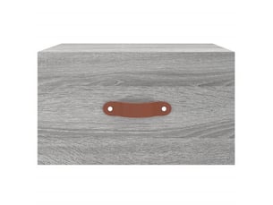 Table de chevet - cabinet de chevet - table de nuit murale sonoma gris 35x35x20 cm