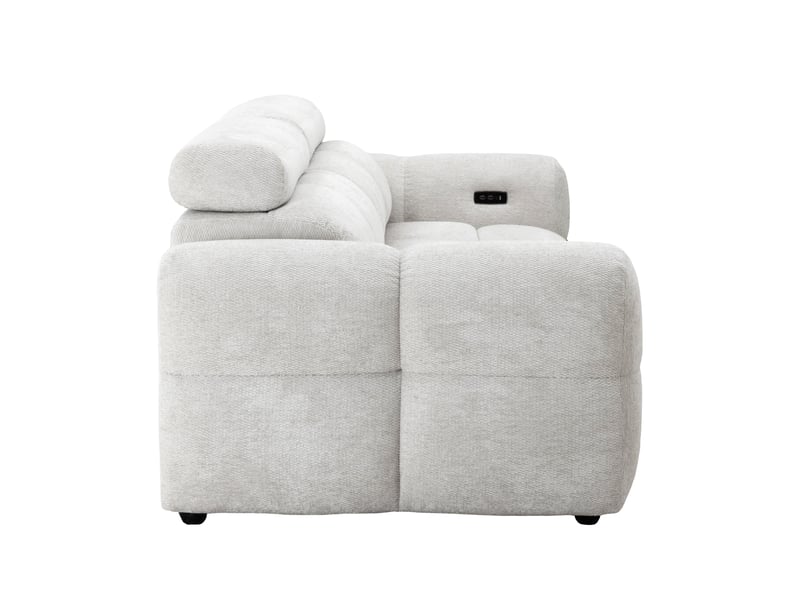  Canape droit relax électrique beige 3 pl  - Conforama E