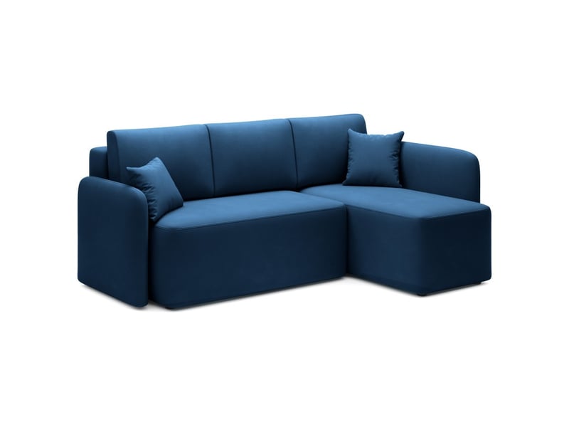  Canapé d'angle collection hedson coloris bleu marine  - Conforama C
