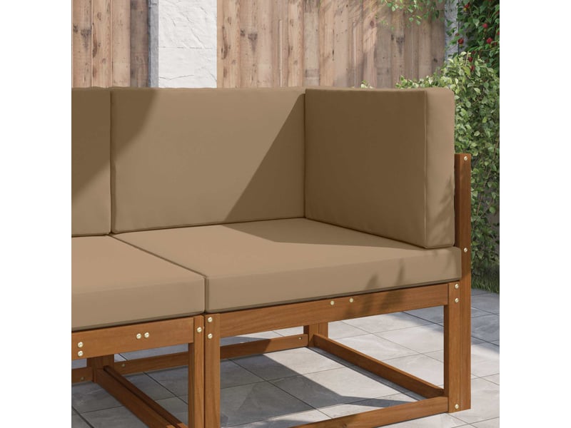  Coussin de canapé d'extérieur, coussin de chaise polyester taupe 80 x 80 cm cf54170  - Conforama B