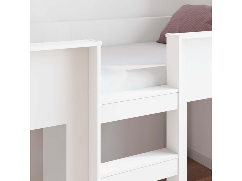  Lit superposé pour enfants - lit jeune blanc 90 x 200 cm bois d'ingénierie  - Conforama C