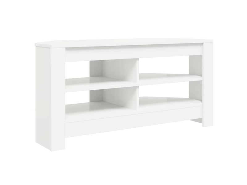  Meuble tv d'angle moderne 102x41x50 cm blanc bois d'ingénierie  - Conforama A