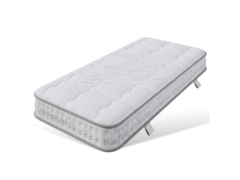  Matelas à ressorts ensachés modenvie 90 x 190 cm 7 zones h3 15 cm mousse froide blanc  - Conforama D