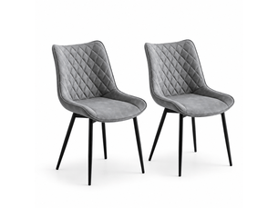 Chaise d'appoint rembourrée et moelleuse - design unique - idéale pour salonsalle à mangerbureau - lot de 2