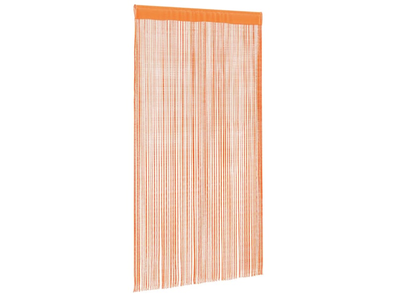  Lot de 2 rideaux en fils, rideau de porte 140 x 250 cm orange cf43849  - Conforama C