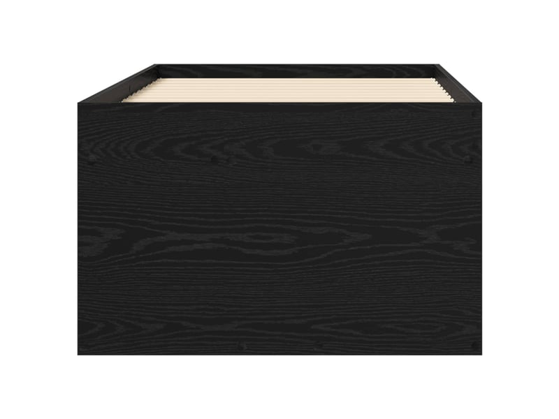 Lit simple- lit adulte - cadre de lit avec rangement avec tiroir chêne noir 80 x 200 cm - Conforama C