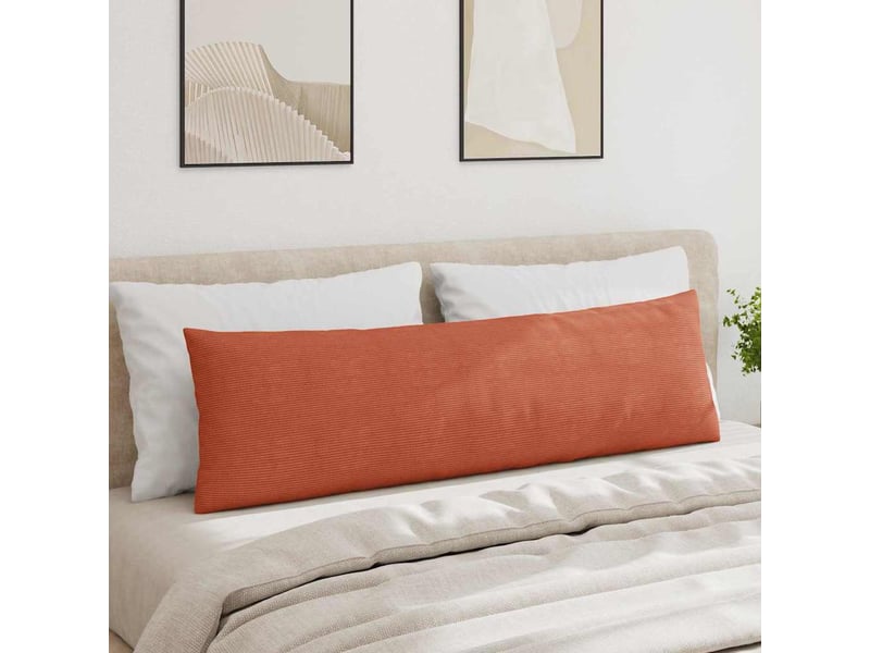 Lot de 2 coussins de canapé, coussins décoratifs rouge orange 145 x 40 cm cf59157  - Conforama D